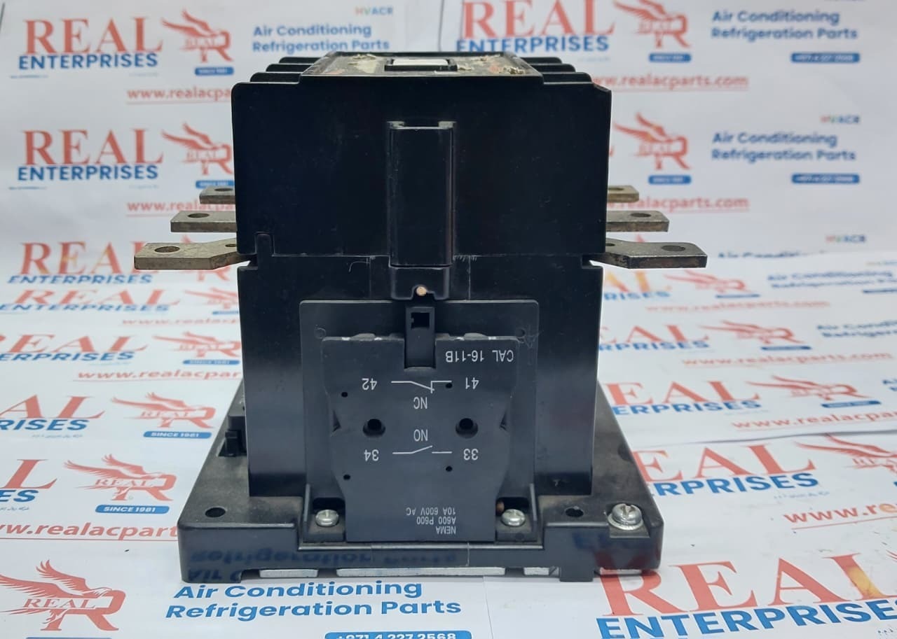 3-Pole Magnetic Contactor with Side-Mounted Auxiliary Contact Block (A-Line Series CAL 16-11B)
